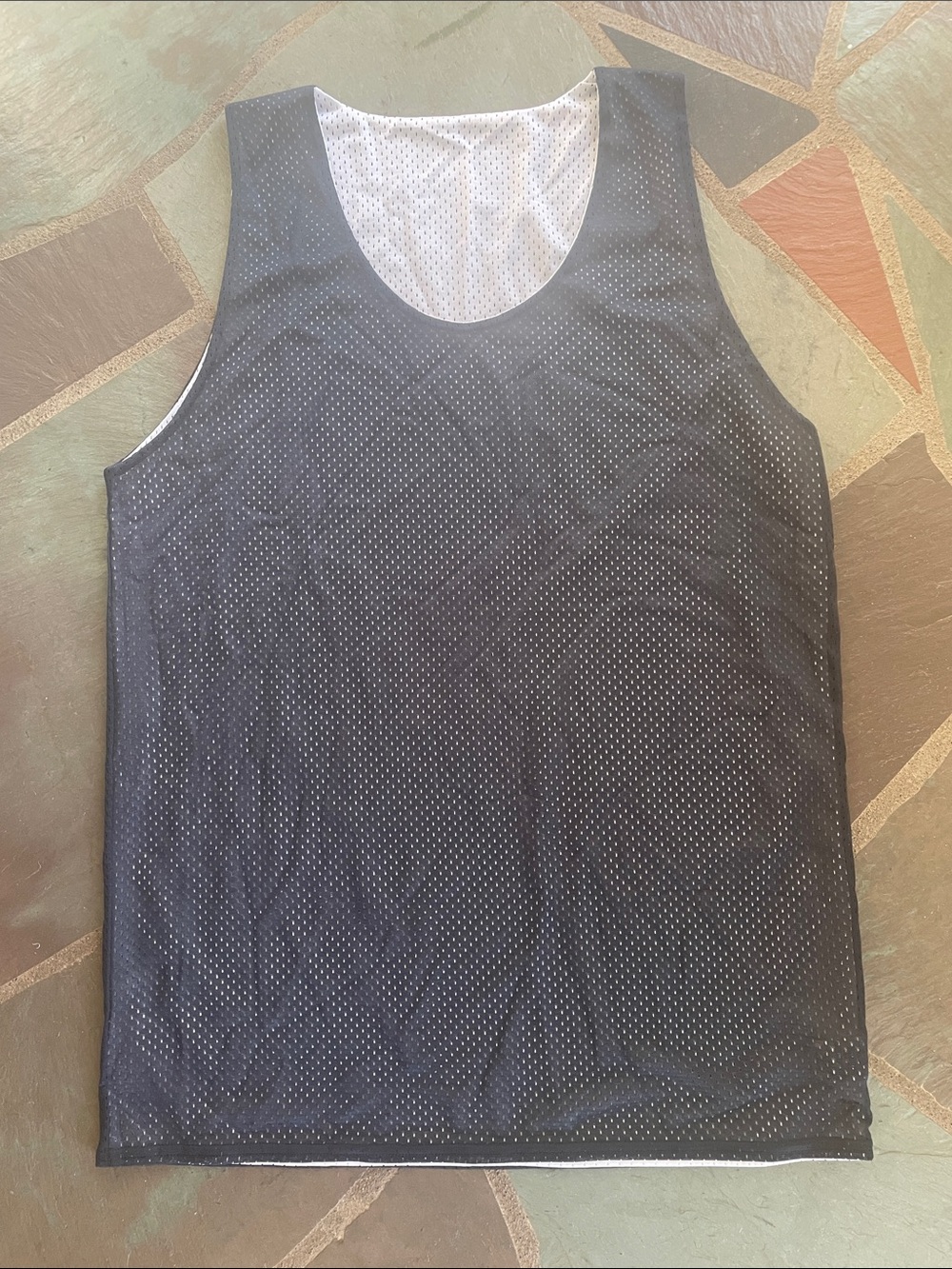 NWOT Men's Reversible Mesh Jersey Tank - Navy/White